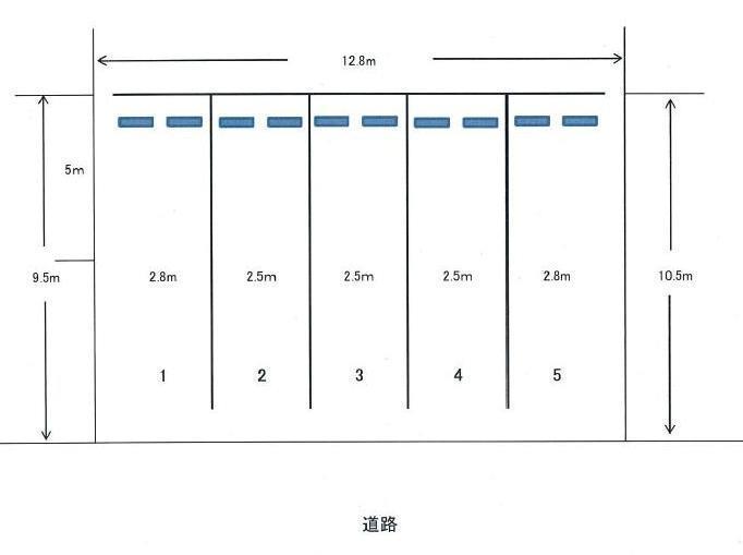 浅川台２丁目パーキングの駐車配置図
