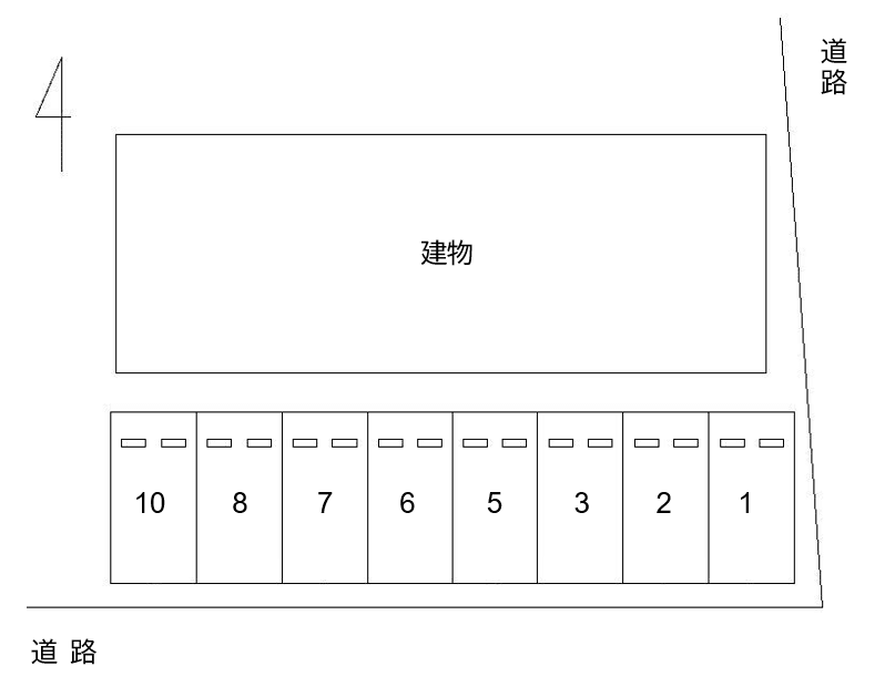 ＦＫベルエポック駐車場の駐車配置図