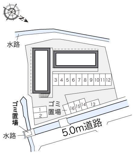 ヴィルヌーブ(16907)の駐車配置図