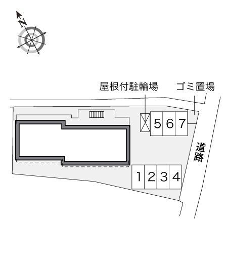 クロスロード栄町(33596)の駐車配置図