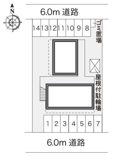 シャーロームⅢ(24000)の駐車配置図