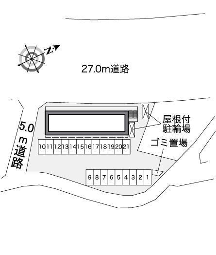 アビタシオン焼山沖田(37649)の駐車配置図