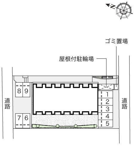 ハーモニー天王(54107)の駐車配置図