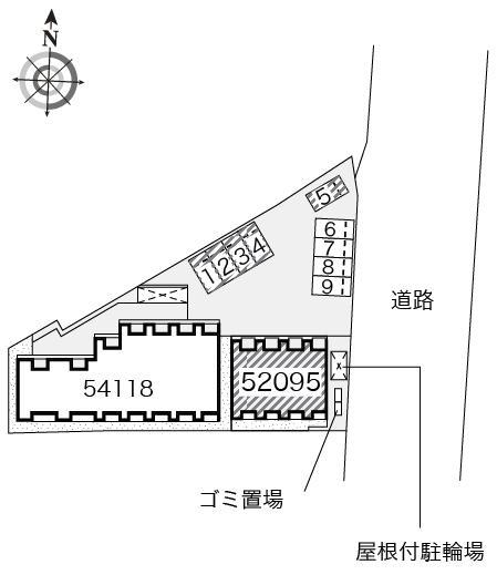 アテナⅢ(52095)の駐車配置図