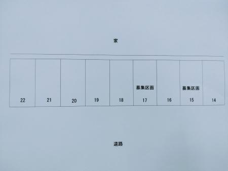 松戸市栄町６丁目駐車場の駐車配置図