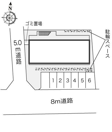 ブライトン新田辺(22517)の駐車配置図