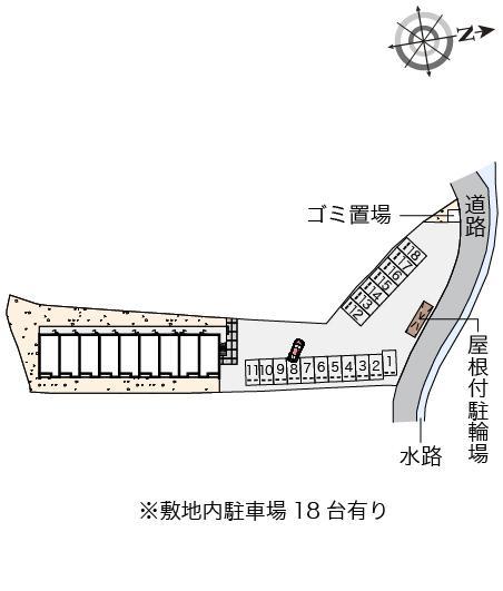 クレイノかみつれ(55874)の駐車配置図
