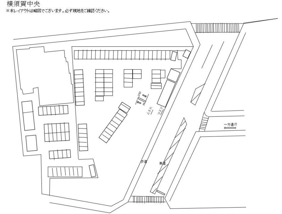 横須賀中央の駐車配置図