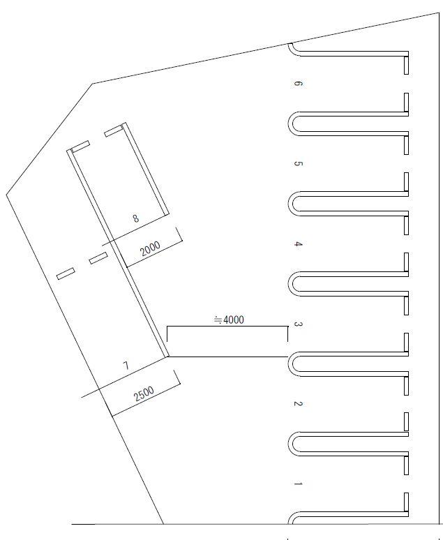 長沼2丁目駐車場の駐車配置図
