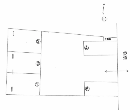 三番町七丁目駐車場の駐車配置図