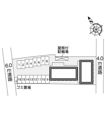 旭鶴(26455)の駐車配置図