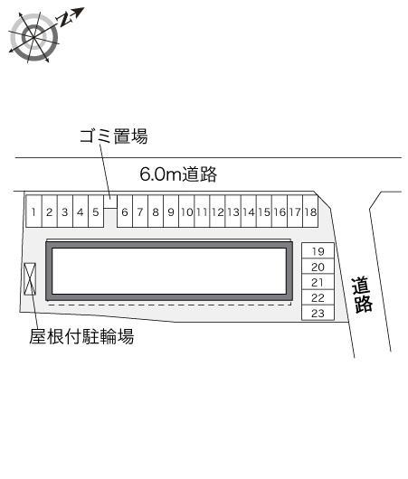べルシャトレ袋井(31465)の駐車配置図