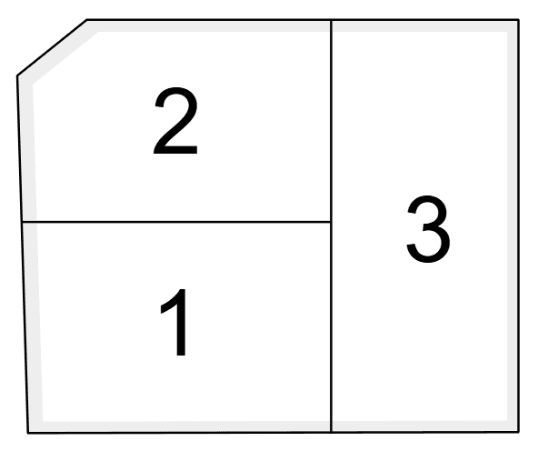 上沢駐車場の駐車配置図