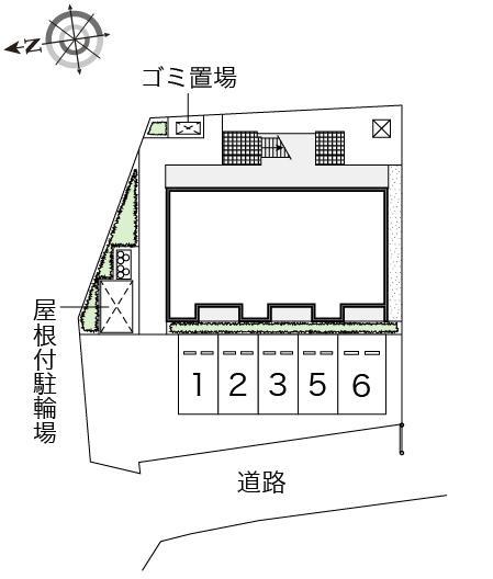 ディアコート京田辺(46640)の駐車配置図