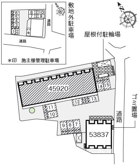 大俊美(45920)の駐車配置図