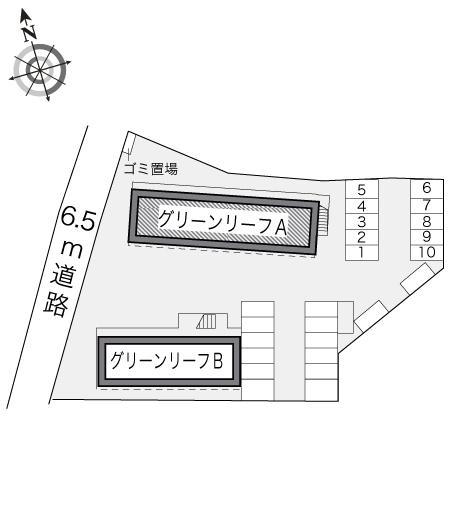 グリーンリーフ　Ａ(18927)の駐車配置図