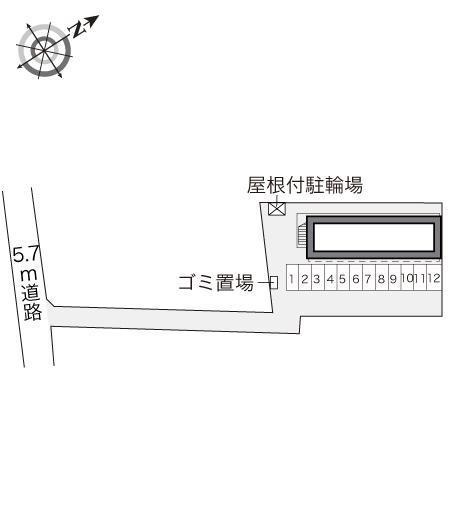ラ・グラシューズ　Ⅱ(17867)の駐車配置図