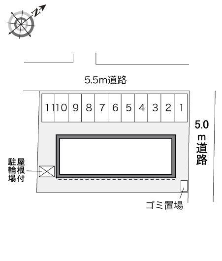 新町(34938)の駐車配置図