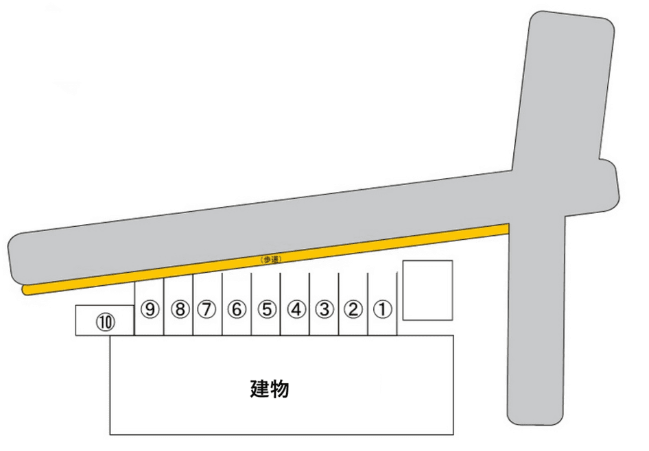 平野パーキングの駐車配置図