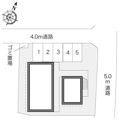 ハイツ多々良(18529)の駐車配置図