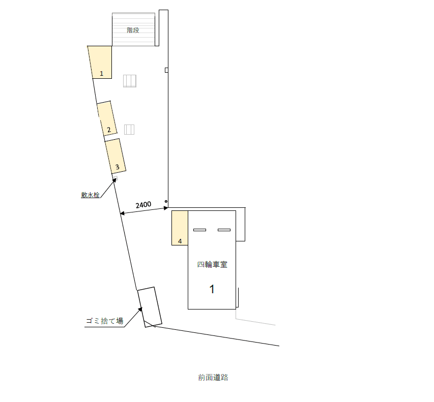 AZEST志村三丁目Ⅲ駐車場の駐車配置図