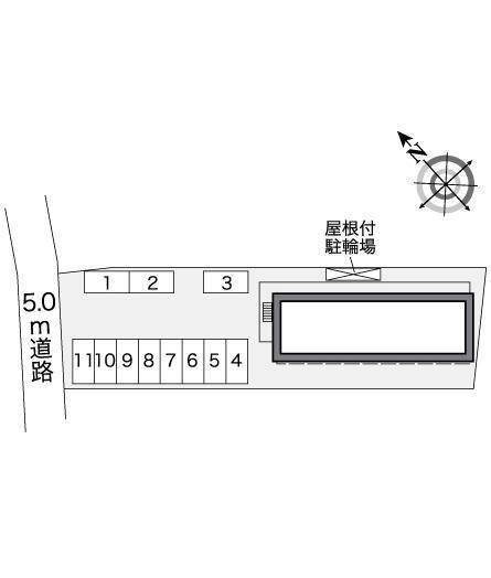 タウンコート(26415)の駐車配置図