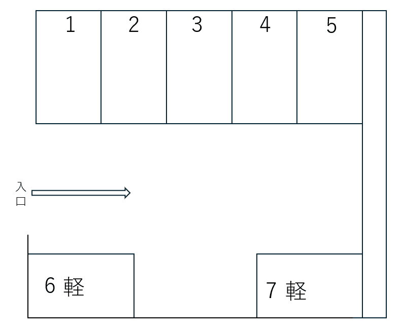 多賀駐車場の駐車配置図