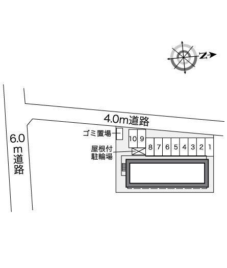 アクアライト(26029)の駐車配置図