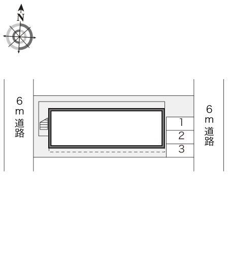 ファミーユ(17235)の駐車配置図