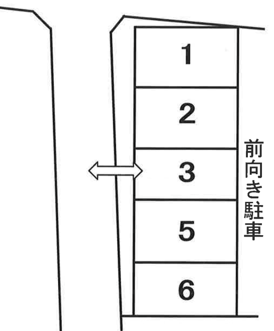 本町１丁目駐車場の駐車配置図