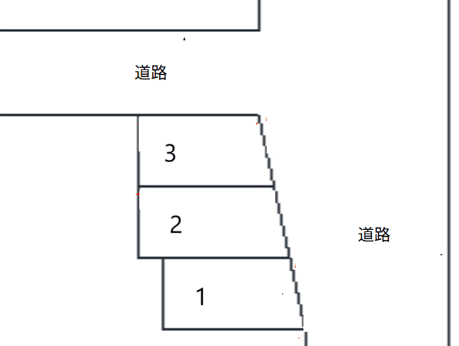 エンター北加賀屋第16の駐車配置図
