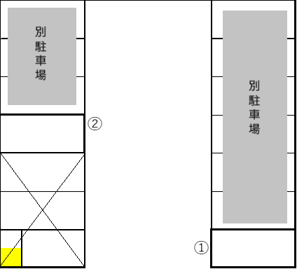 芝東町第1の駐車配置図