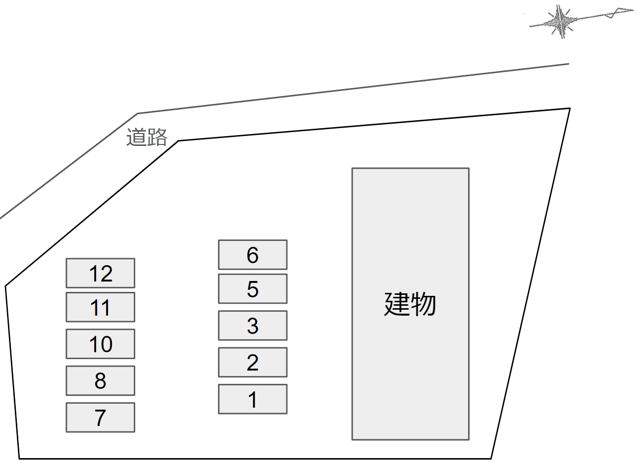 フェアリーコート　Ⅱの駐車配置図