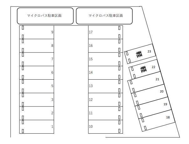 マイタウンパーキング3-11の駐車配置図