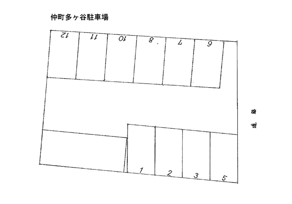 仲町多ヶ谷駐車場の駐車配置図