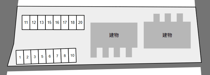 ＡＬＴＩＡ　Ａの駐車配置図