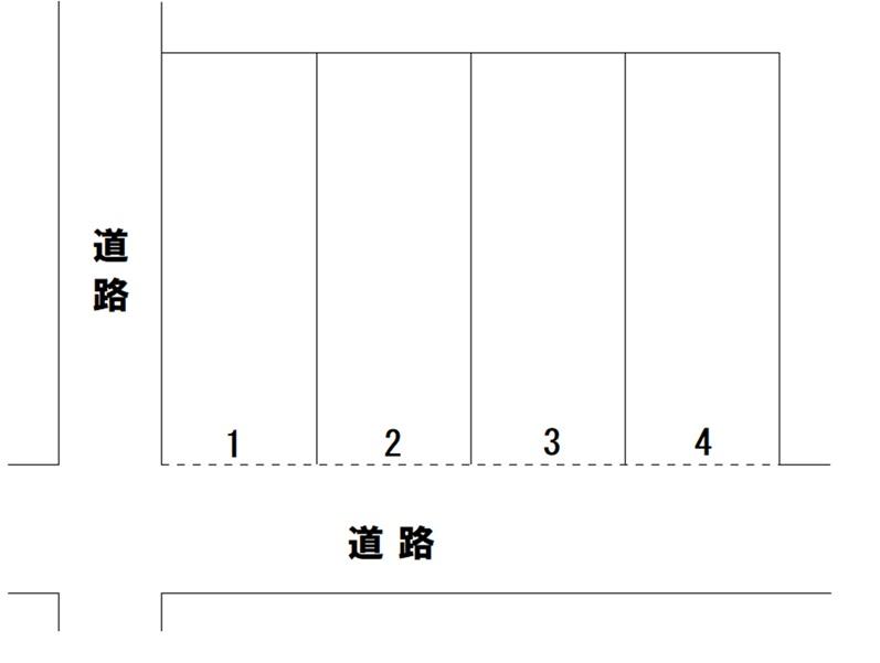 新垣駐車場1の駐車配置図