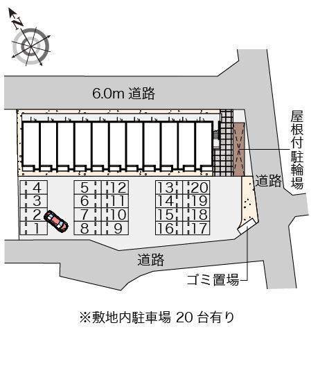 ミランダエクレール沖代(56155)の駐車配置図