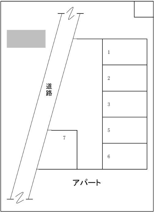 柳瀬川駅前駐車場の駐車配置図