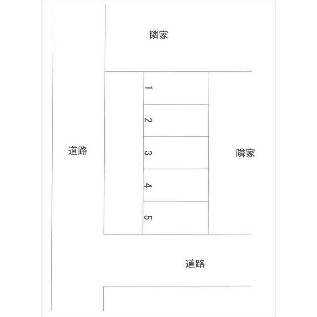 高岡町S月極駐車場の駐車配置図