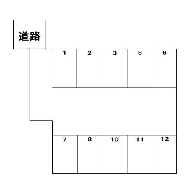 中央2-5駐車場の駐車配置図