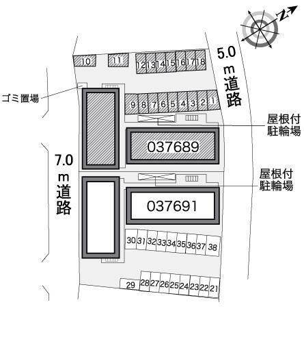 松風舎(37689)の駐車配置図