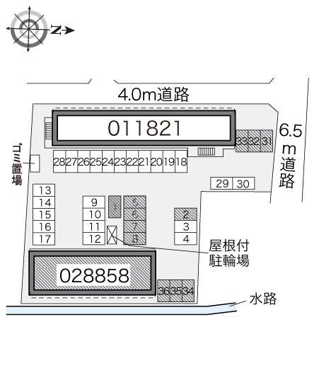 大垣Ⅲ(28858)の駐車配置図