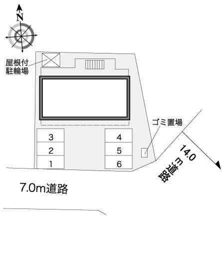 東金沢(38263)の駐車配置図