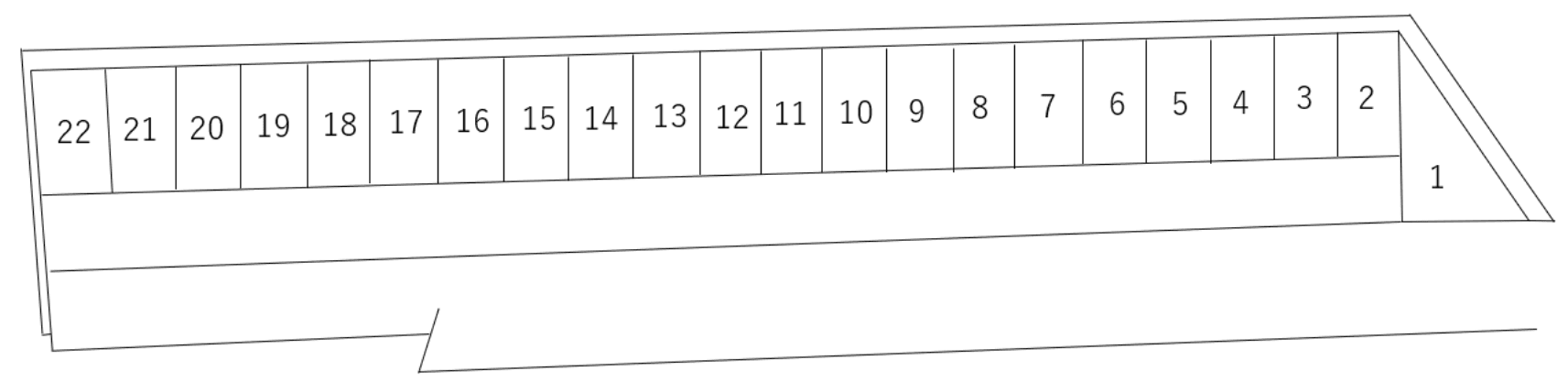 木下膝折Ｐの駐車配置図