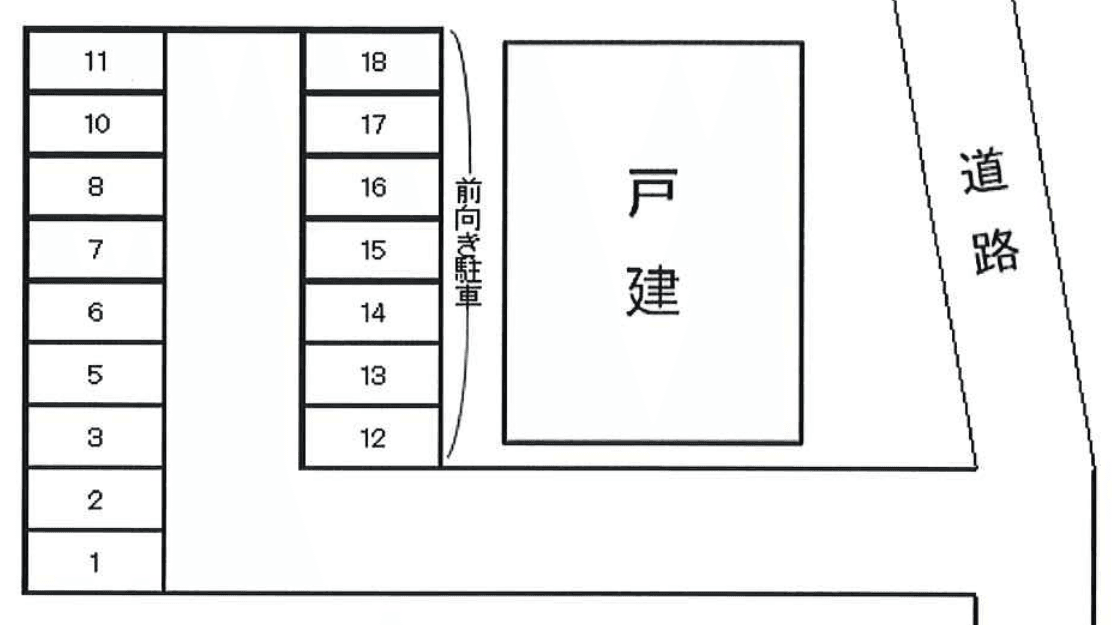 宮戸駐車場の駐車配置図
