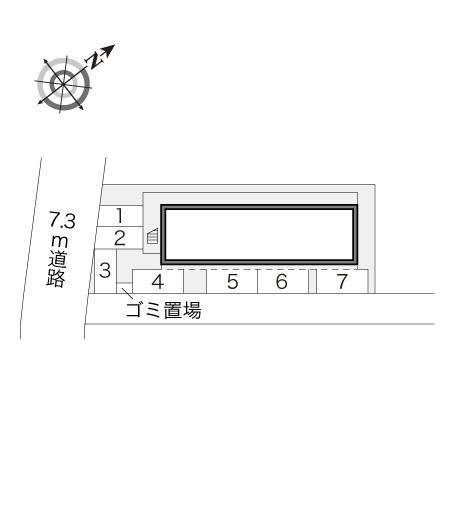 アクア(16096)の駐車配置図