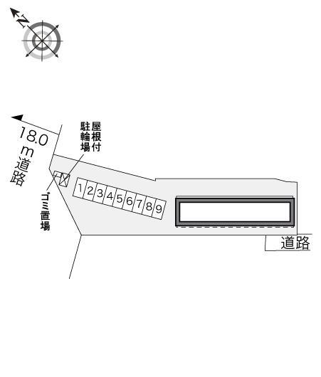 メイプル(29755)の駐車配置図