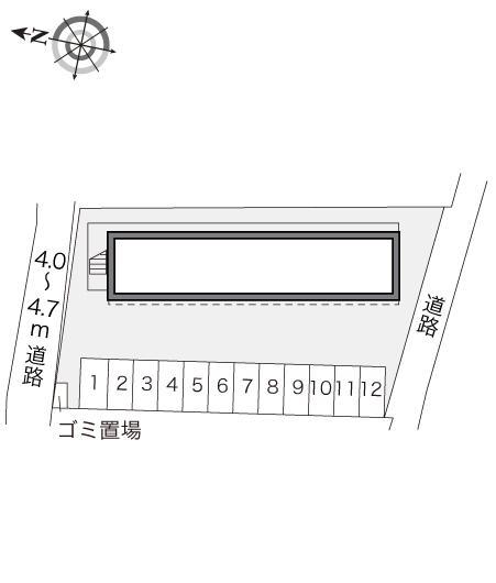 エスポワール佐野(19271)の駐車配置図
