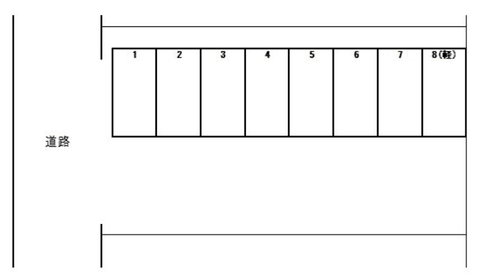 第7伸駐車場の駐車配置図